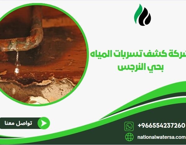 شركة كشف تسربات المياه بحي النرجس