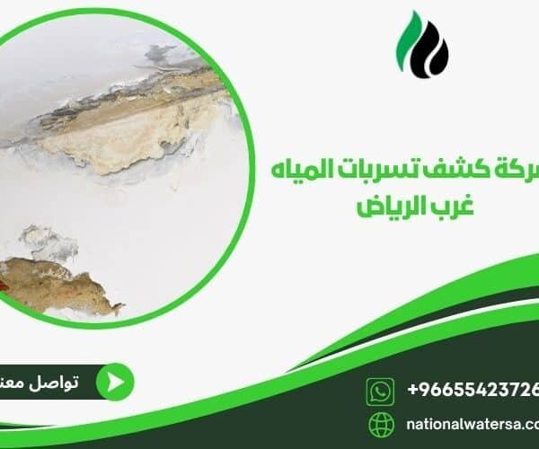 شركة كشف تسربات المياه غرب الرياض