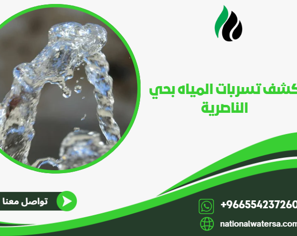 كشف تسربات المياه بحي الناصرية